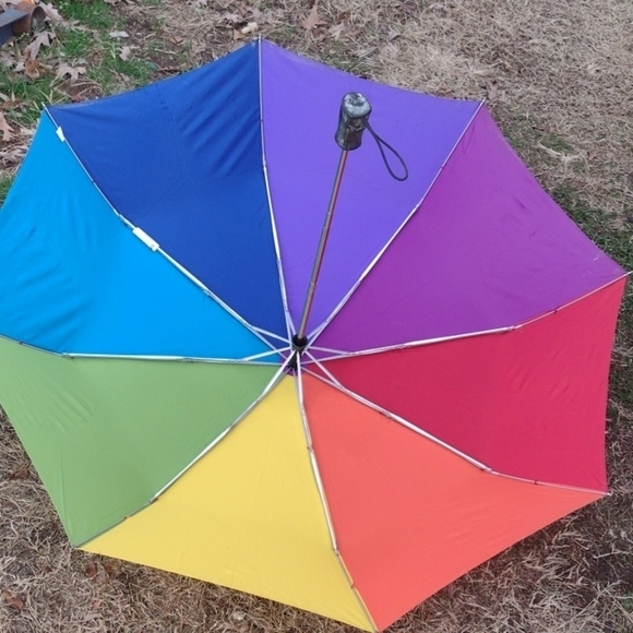 Colorful Rainbow Umbrella - Picture 1 of 2